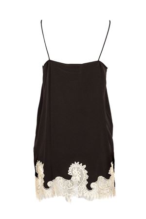 Top in misto seta marrone SEMI COUTURE | Y6SU02V220